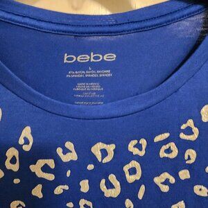bebe | LOGO T-shirt | Royal Blue‎ | NWT